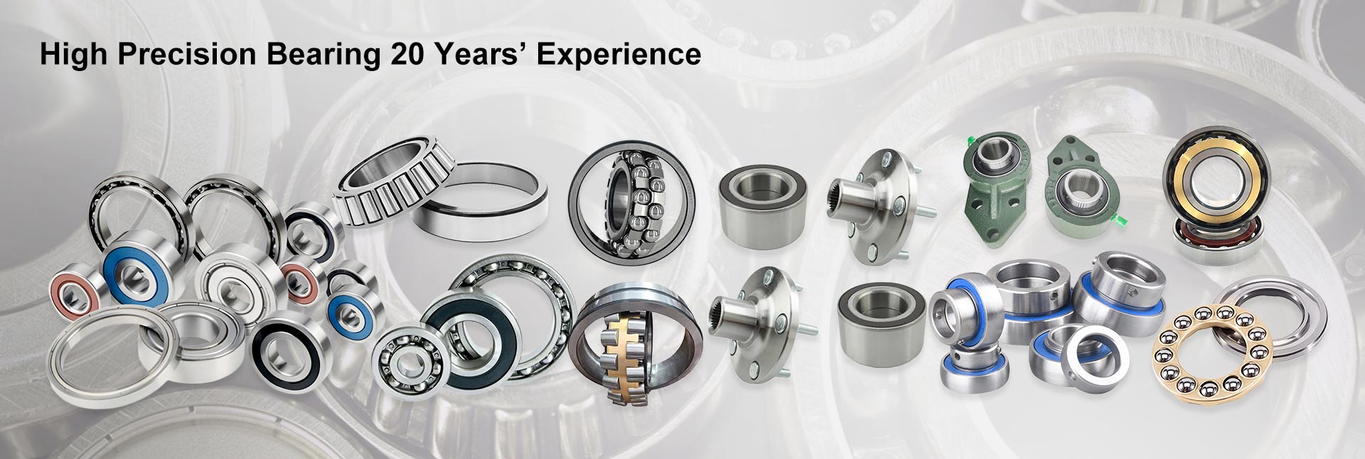 tapered bearings, deep groove ball bearings, spherical roller bearings, insert bearings, clutch bear